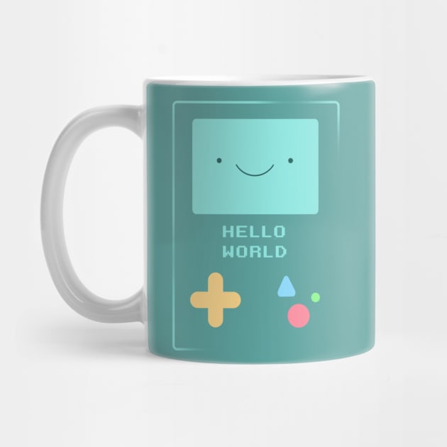 Cute Adventure Time Bmo Hello World Programmer Programming Female by yellowpomelo